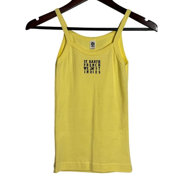 American Apparel Tops - Y2K Barth French West Indies Yellow Tank 2000s American Apparel OS 100% Cotton